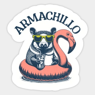 Armachillo in the Pool Sticker